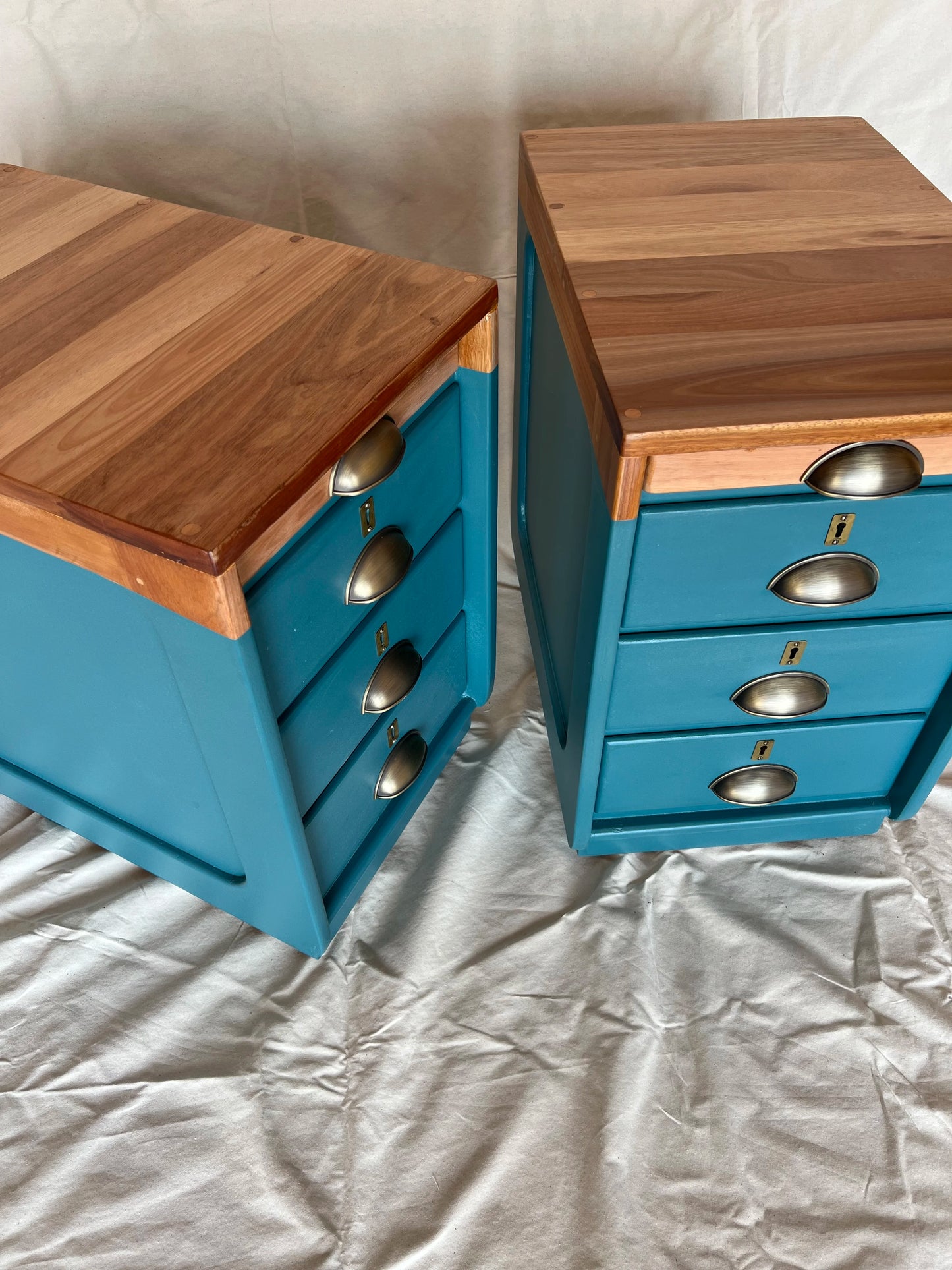 Ocean Blue Pedestals