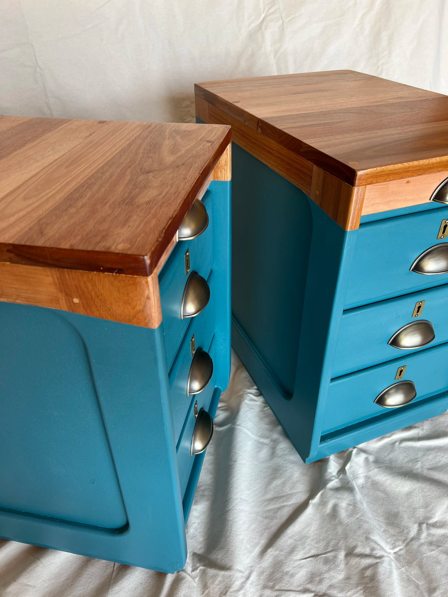 Ocean Blue Pedestals