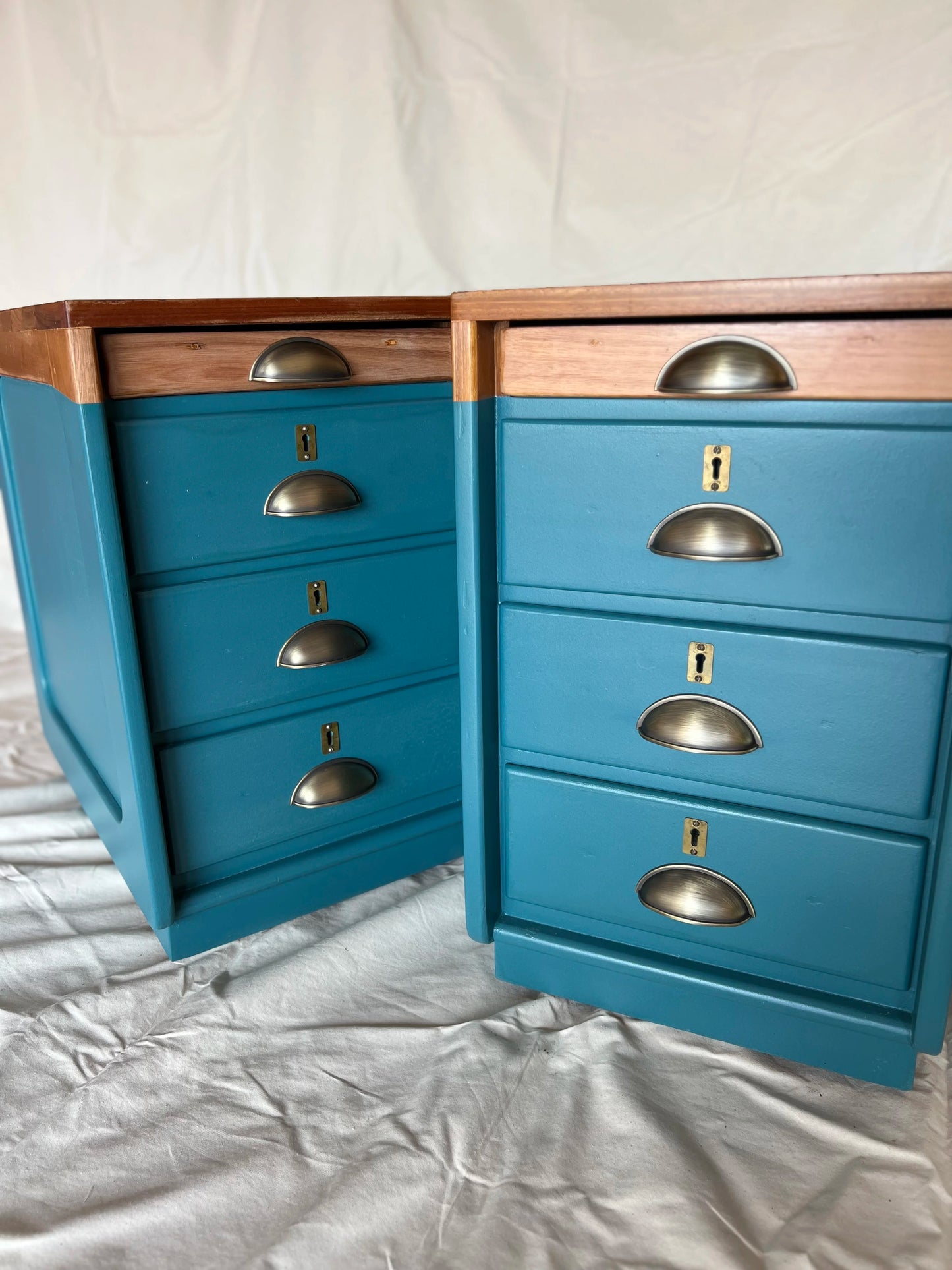 Ocean Blue Pedestals